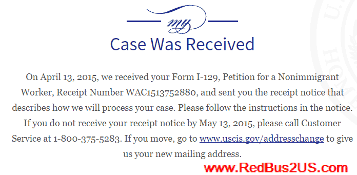 Case Was Received, RedBus2us