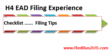 EAD for H4 Filing Experience