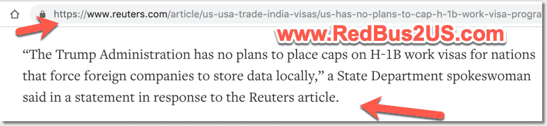 Trump Administration Visa Caps H1B by Country India