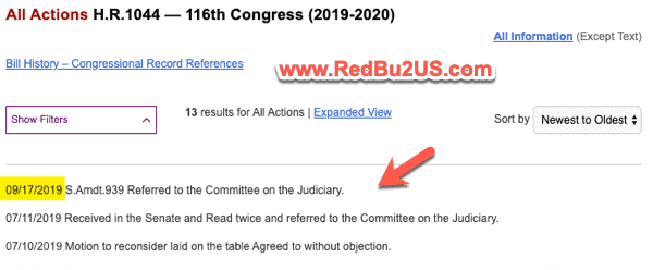 HR 1044 September 17th-2019 Update