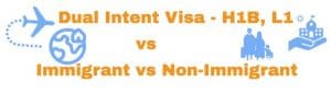 What is Dual Intent US Visa? H1B? Non-Immigrant Intent? 214(b)?