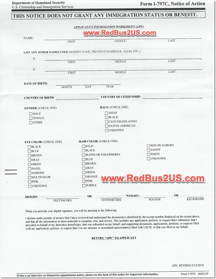 HOW to fill Biometrics Applicant Information Worksheet [2022]
