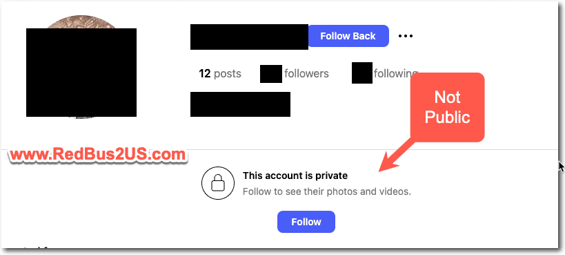 Instagram Account Private - Not Public