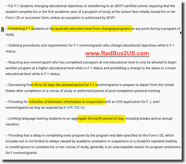Summary of Changes as per the Proposed Regulation - Second Part